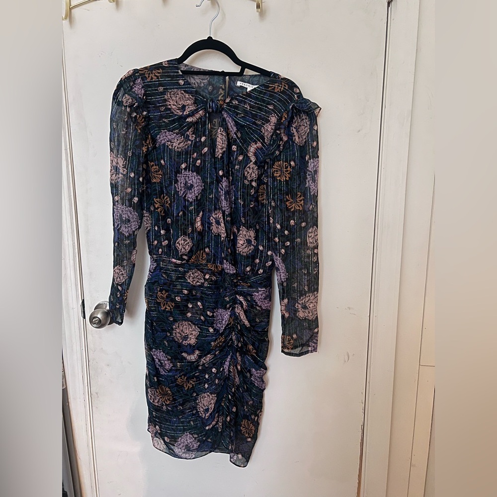 Veronica Beard Floral Silk Dress